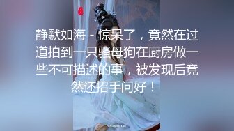 静默如海 - 惊呆了，竟然在过道拍到一只骚母狗在厨房做一些不可描述的事，被发现后竟然还招手问好！ 