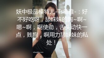 妖中极品模特儿-Ts希雅-：好不好吃呀，舔妹妹的胸~啊~嗯~啊，啊使劲，舌头动快一点，贱狗，啊用力舔妹妹的私处！