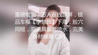 重磅福利，万人在线舔屏，极品车模【李慧珍】下海，脸穴同框，双道具紫薇喷水，完美身材裸舞 (20)